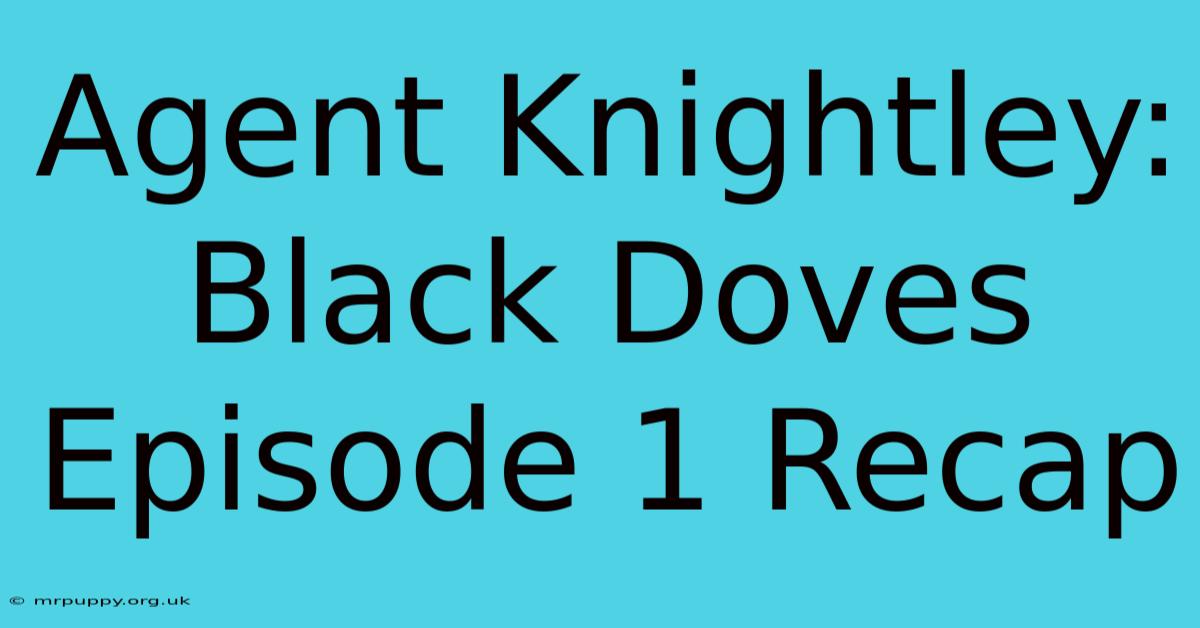 Agent Knightley: Black Doves Episode 1 Recap