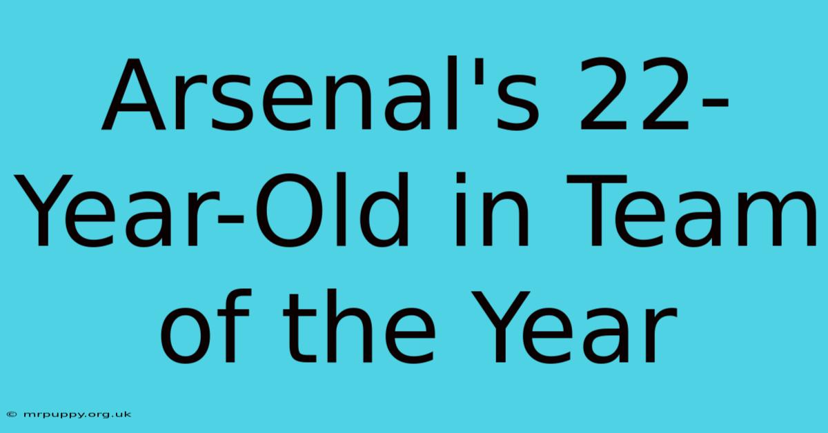 Arsenal's 22-Year-Old In Team Of The Year