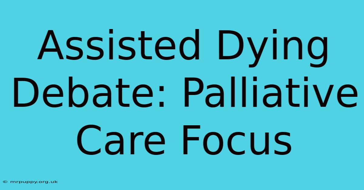 Assisted Dying Debate: Palliative Care Focus