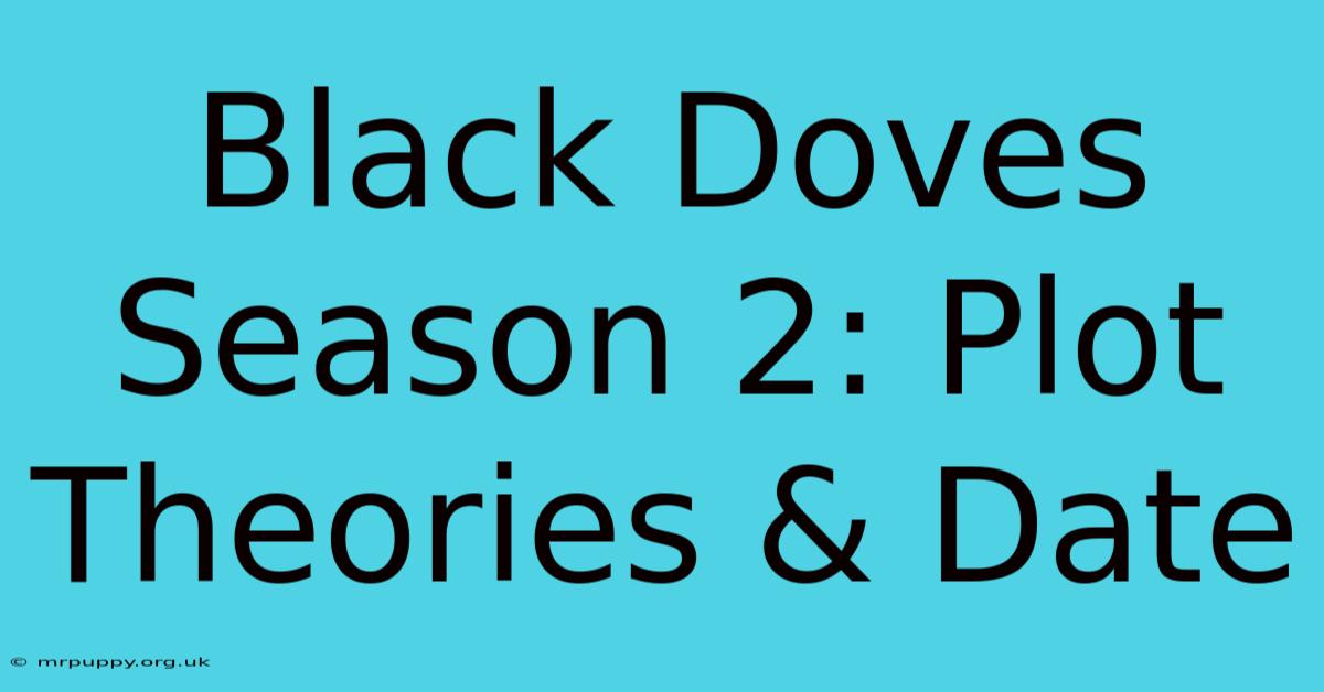 Black Doves Season 2: Plot Theories & Date