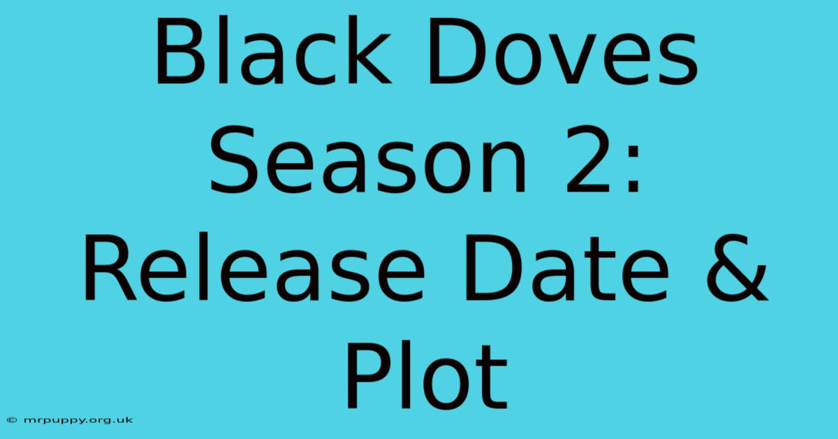 Black Doves Season 2: Release Date & Plot