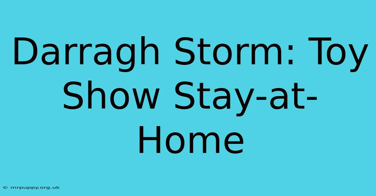 Darragh Storm: Toy Show Stay-at-Home