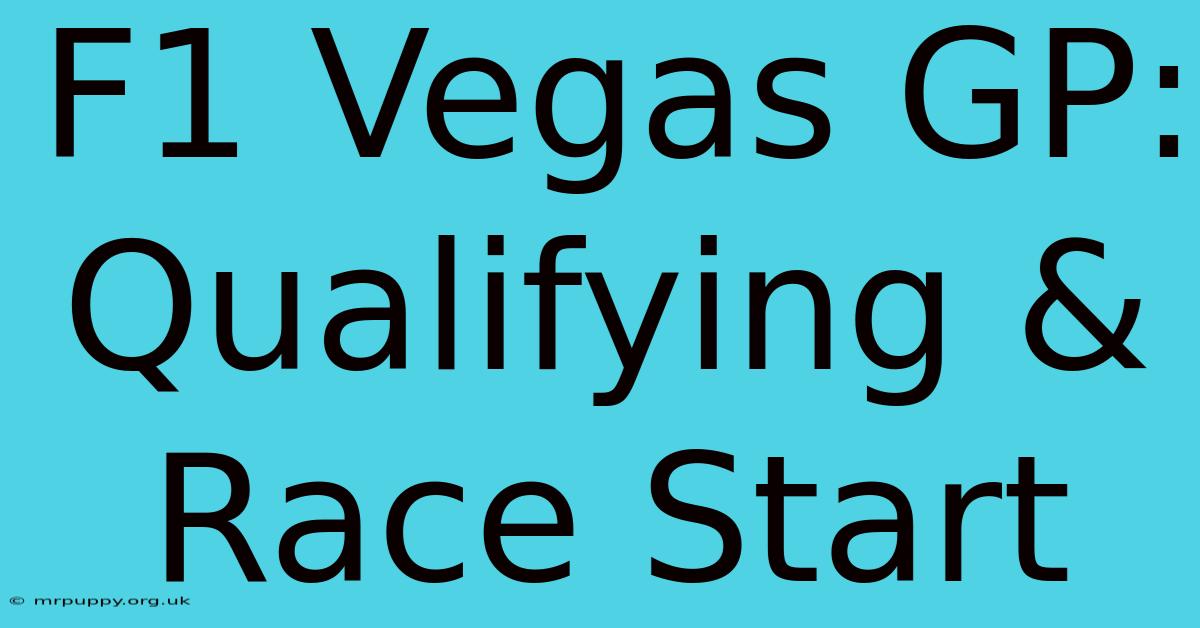 F1 Vegas GP: Qualifying & Race Start