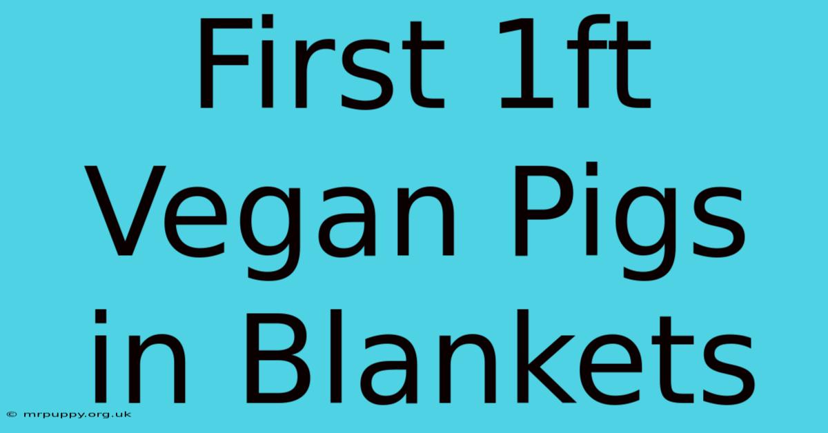 First 1ft Vegan Pigs In Blankets