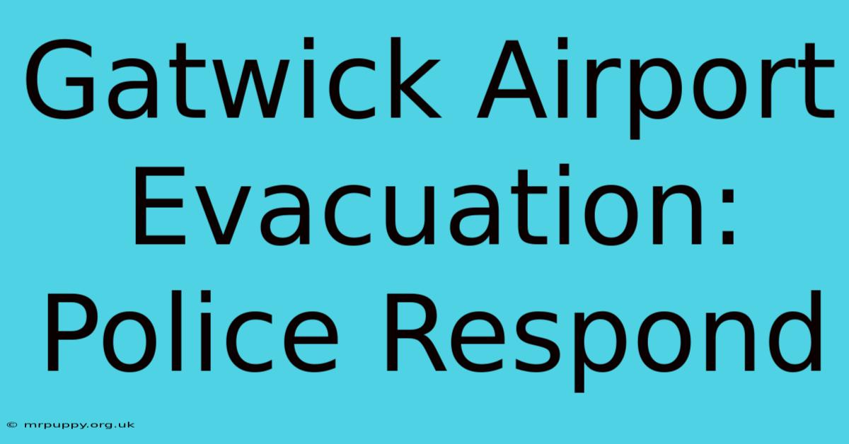 Gatwick Airport Evacuation: Police Respond