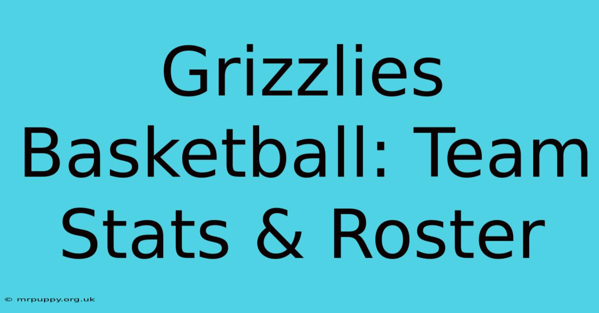 Grizzlies Basketball: Team Stats & Roster