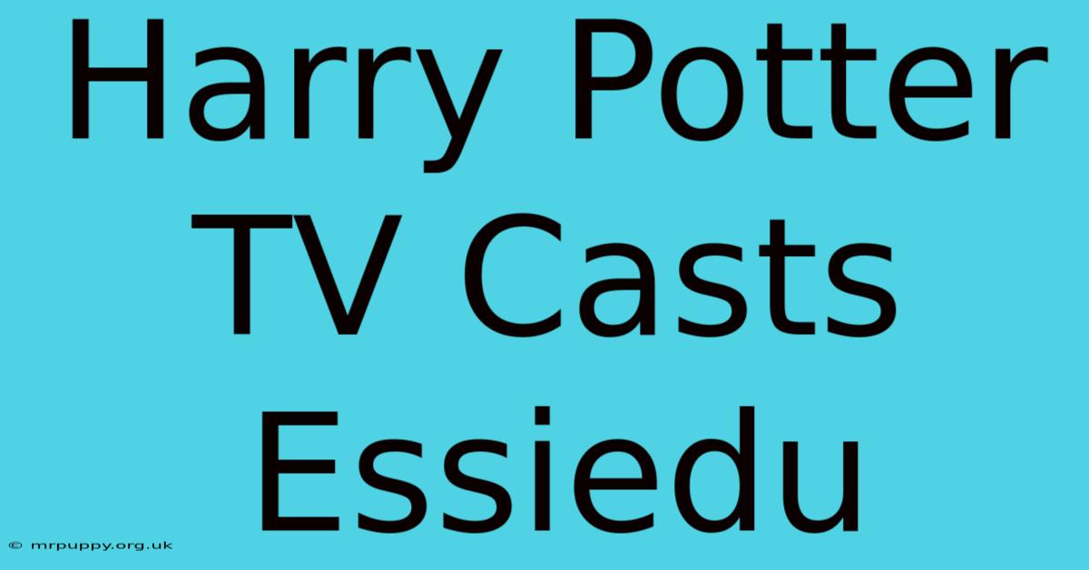 Harry Potter TV Casts Essiedu