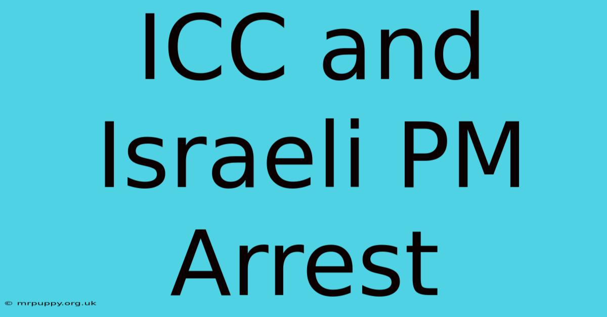 ICC And Israeli PM Arrest