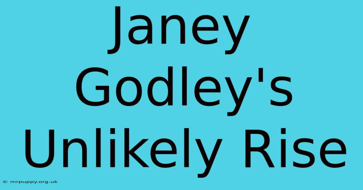 Janey Godley's Unlikely Rise