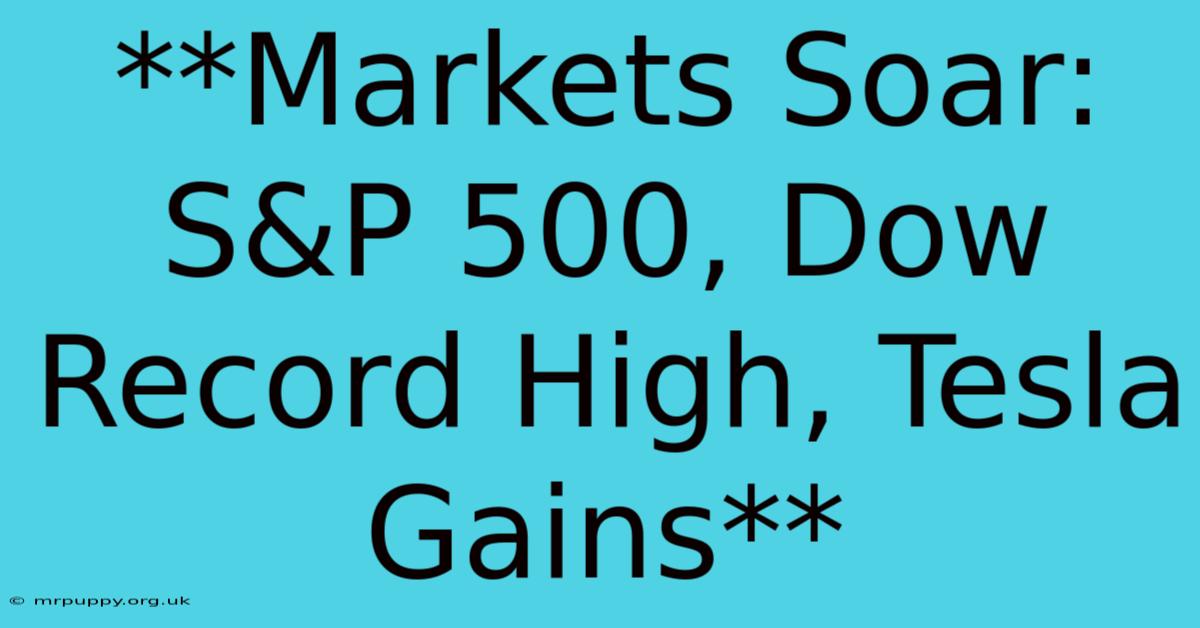 **Markets Soar: S&P 500, Dow Record High, Tesla Gains** 