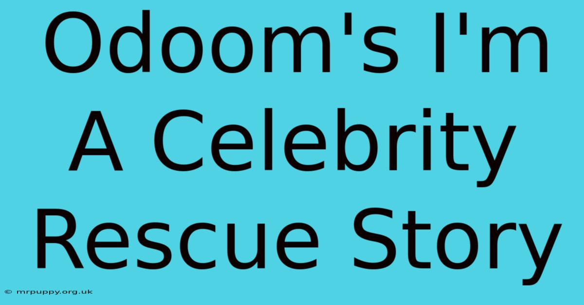 Odoom's I'm A Celebrity Rescue Story