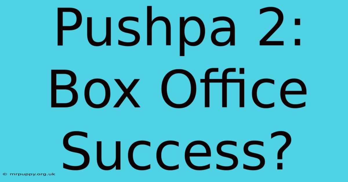 Pushpa 2: Box Office Success?