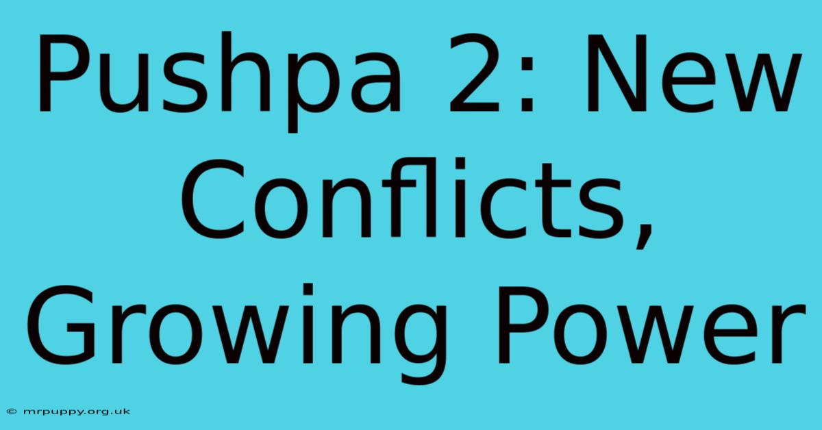 Pushpa 2: New Conflicts, Growing Power