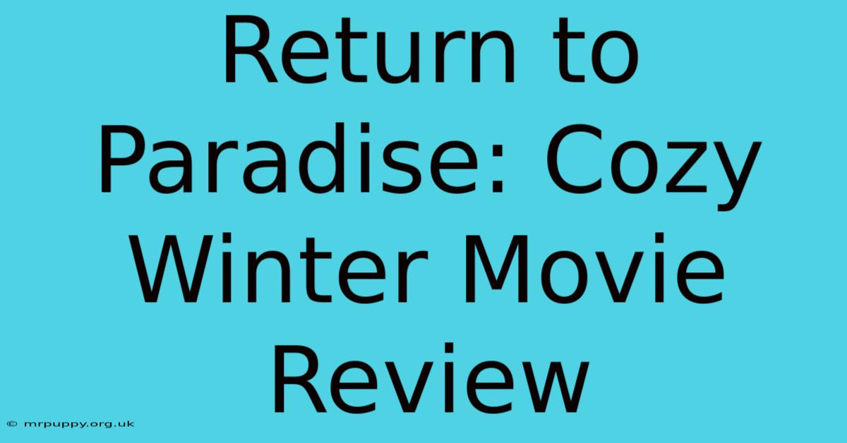 Return To Paradise: Cozy Winter Movie Review