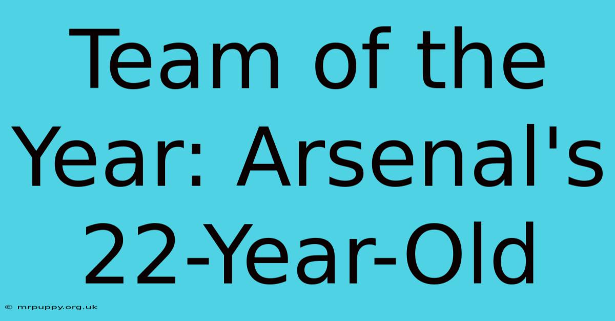 Team Of The Year: Arsenal's 22-Year-Old