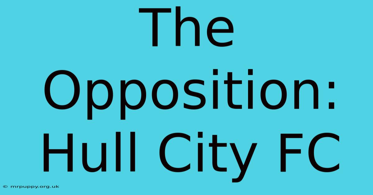 The Opposition: Hull City FC