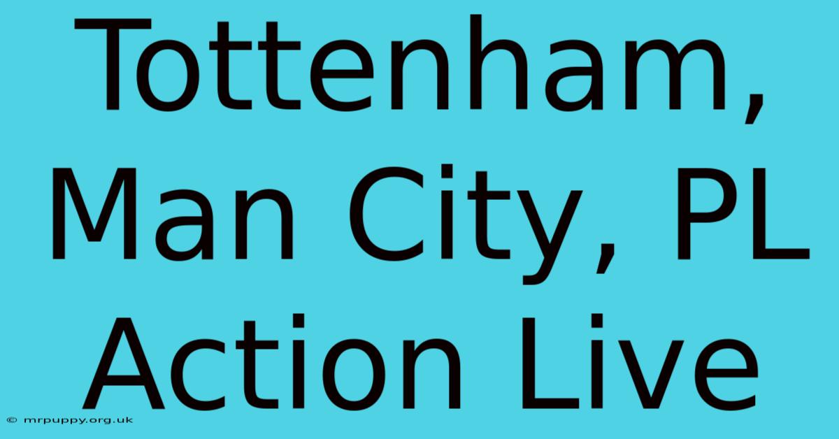 Tottenham, Man City, PL Action Live