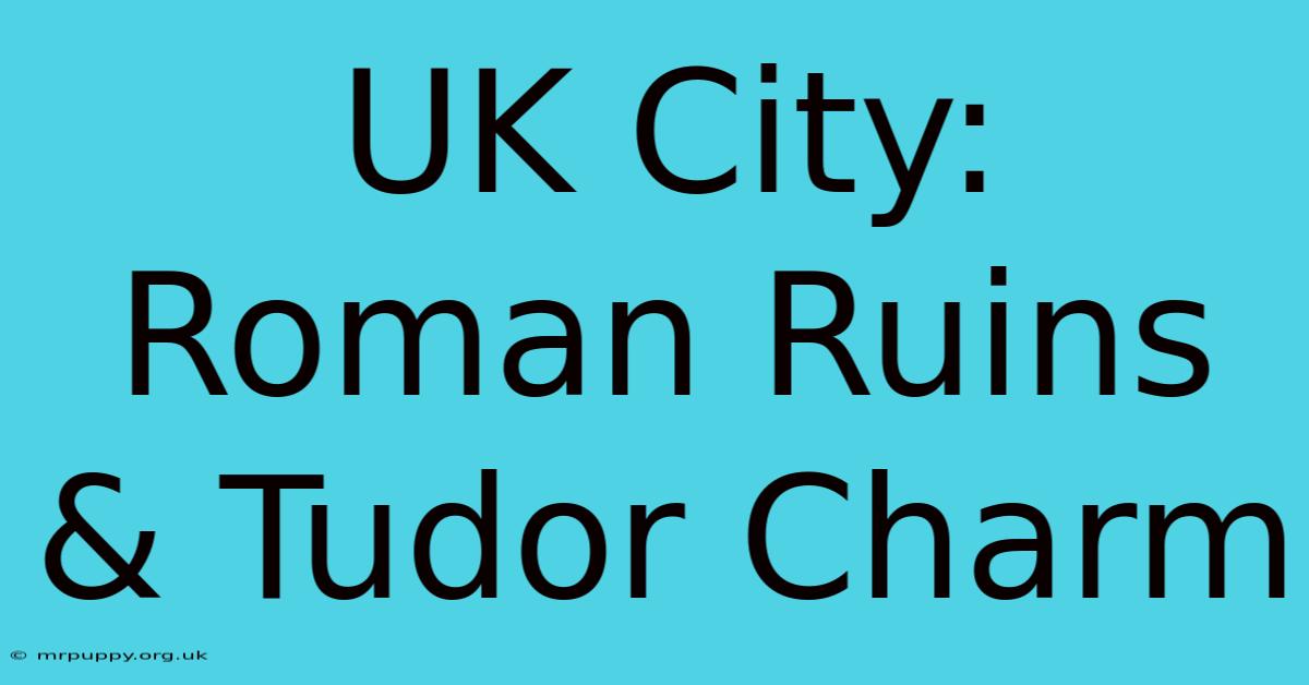 UK City: Roman Ruins & Tudor Charm